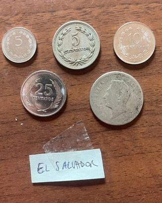 Lotto monete El savador