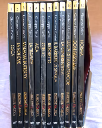 Passione Lirica 12 DVD Opera 6 Sigillati + Box