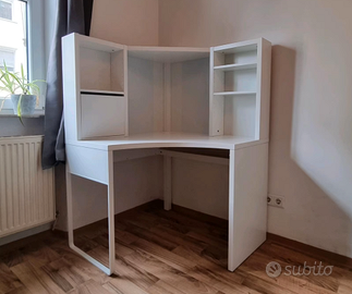 Scrivania IKEA MICKE Mobile angolare 100x142 Smont