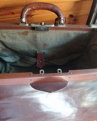 Antica vintage borsa da medico - viaggio cuoio pel