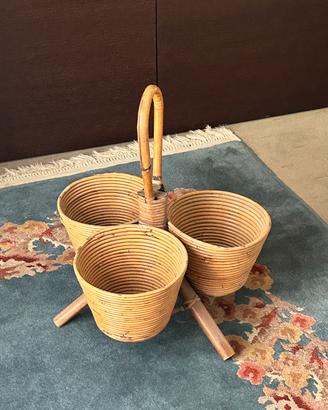 Porta Vaso, anni 60 multiplo  a tre vasi