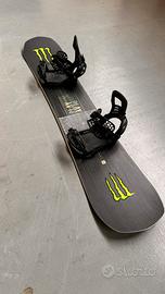 Snowboard Nidecker Play 159 + attacchi Kaon X