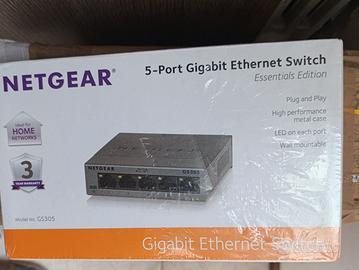 router Netgear switch gigabit ethernet 5 port 