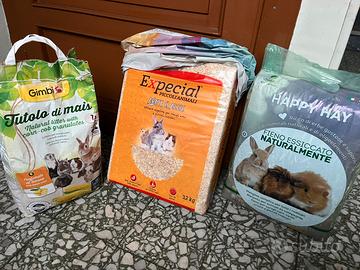 Fieno tutolo di mais pellet ecologico per conigli