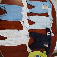 Set 6 tutine neonato primi mesi 