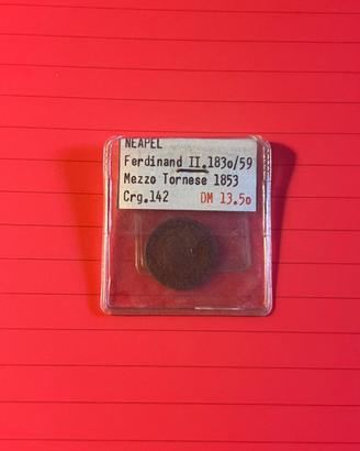 Mezzo tornese 1853 Ferdinando II – Due Sicilie