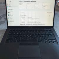 Dell 5400 ssd 256gb ram 16gb tast retroilluminata