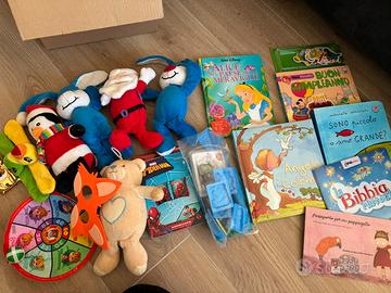 Set 18 giochi libri peluches braccioli