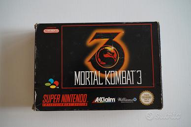 Mortal Kombat 3 Super Nintendo con scatola manuale