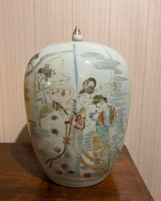 Vaso cinese ginger jar porcellana