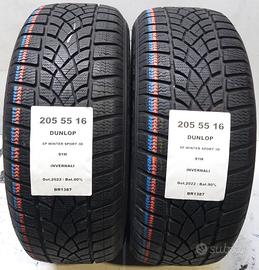 2 GOMME 205 55 16 DUNLOP BR1387