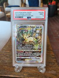 Carta PSA 9 Leafeon V Astro #GG35 Zenit Regale Pok
