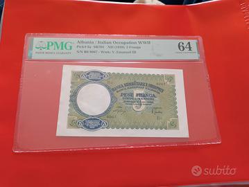 5 lire franga occupazione Italiana in Albania 