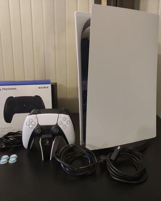 PlayStation 5 Digital + 2° Controller + base