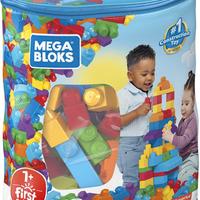 Mega Bloks-Big Building Bag, 80 Pezzi