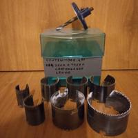 Kit seghe a tazza per legno cartongesso + contenit