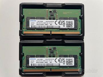 Samsung RAM 16GB 2x8GB SODIMM DDR5 5600MHz