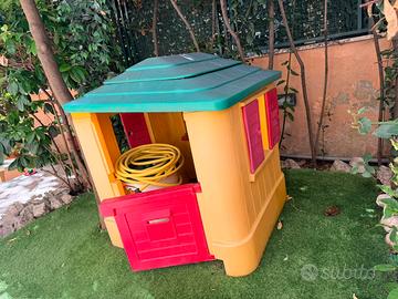 Casetta da giardino per bambini in plastica