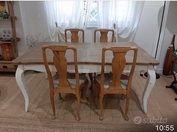 Tavolo e sedie stile provenzale