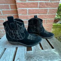 Stivaletti camoscio neri 37 Adele Dezotti