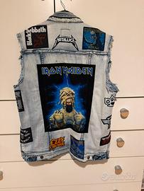 Battle vest/gilet metal - cucito a mano - taglia L
