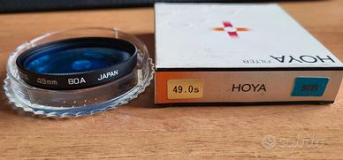 HOYA Lente Filtro Colorato in vetro Blu 49mm (80B)