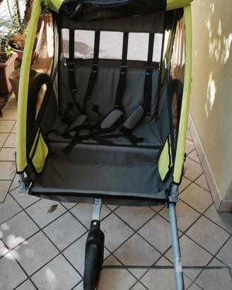Carrellino/Passeggino bici porta bambini