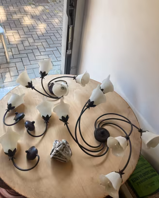 Coppia lampadari più applique