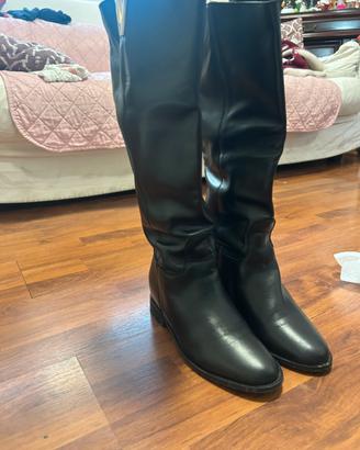 Stivali neri Vera Pelle