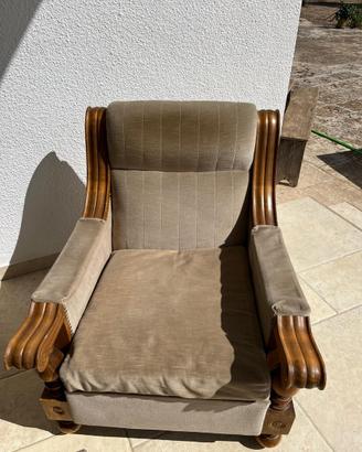 Set divano in legno
