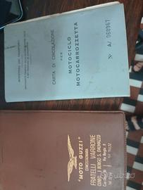 Libretto e Foglio Complementare  Guzzi 61
