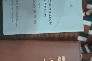 Libretto e Foglio Complementare  Guzzi 61