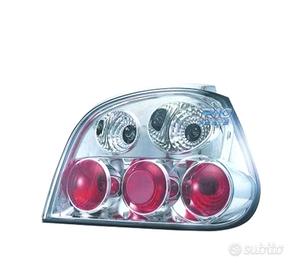 FANALI PER RENAULT MEGANE, 99-02 FONDO CROMATO