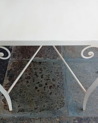 Tavolo giardino in ferro battuto