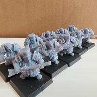 Warhammer 10 archibugieri nani del caos in resina