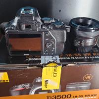 Nikon D3500  piu obbiettivo 35mm 