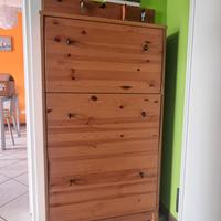 Scarpiera legno massello