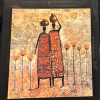 Quadro etnico in legno