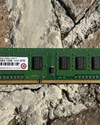 Ram DIMM Ddr3 Transcend 4gb pc3 10600 1333MHz