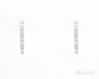 Orecchini oro e diamanti Ct 0,26