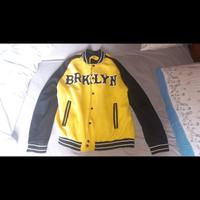 Giacca Varsity Bershka "Brooklyn" - Giallo/Nero