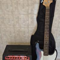 Basso Eko VJB-200  + Amplificatore Stinger st30b