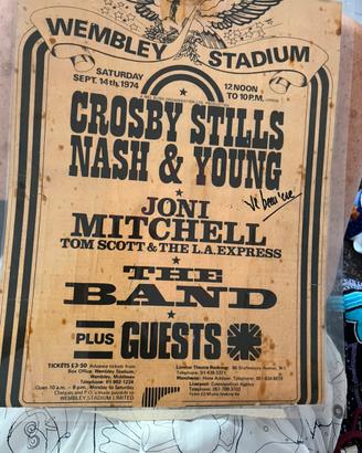 Locandina legendario concerto Wembley 1974