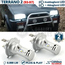 Kit Luci LED H4 Per Fari NISSAN TERRANO 2 93-97