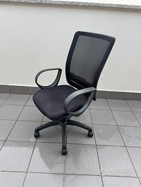 Sedia da ufficio ergonomica con schienale in rete