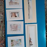 Piccoli acquerelli di paesaggi 