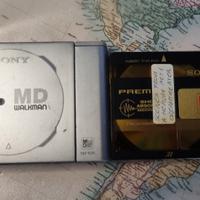 Lettore minidisc walkman Sony funzionante + disco