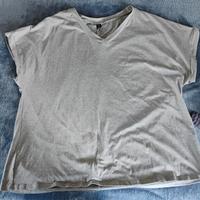 Maglietta grigia taglie forti