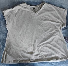 Maglietta grigia taglie forti