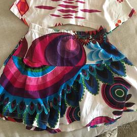 Completo gonna e canotta tg 7/8 Desigual
